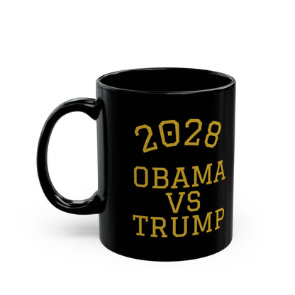 2028 Obama vs Trump Mug — Collegiate Political Coffee Cup