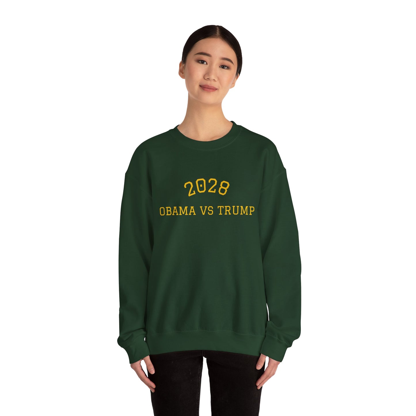 2028 Sweatshirt - Obama vs Trump College Crewneck