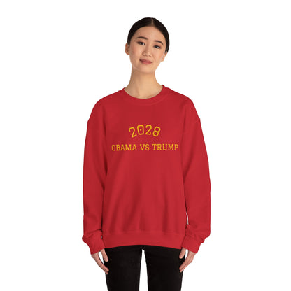 2028 Sweatshirt - Obama vs Trump College Crewneck