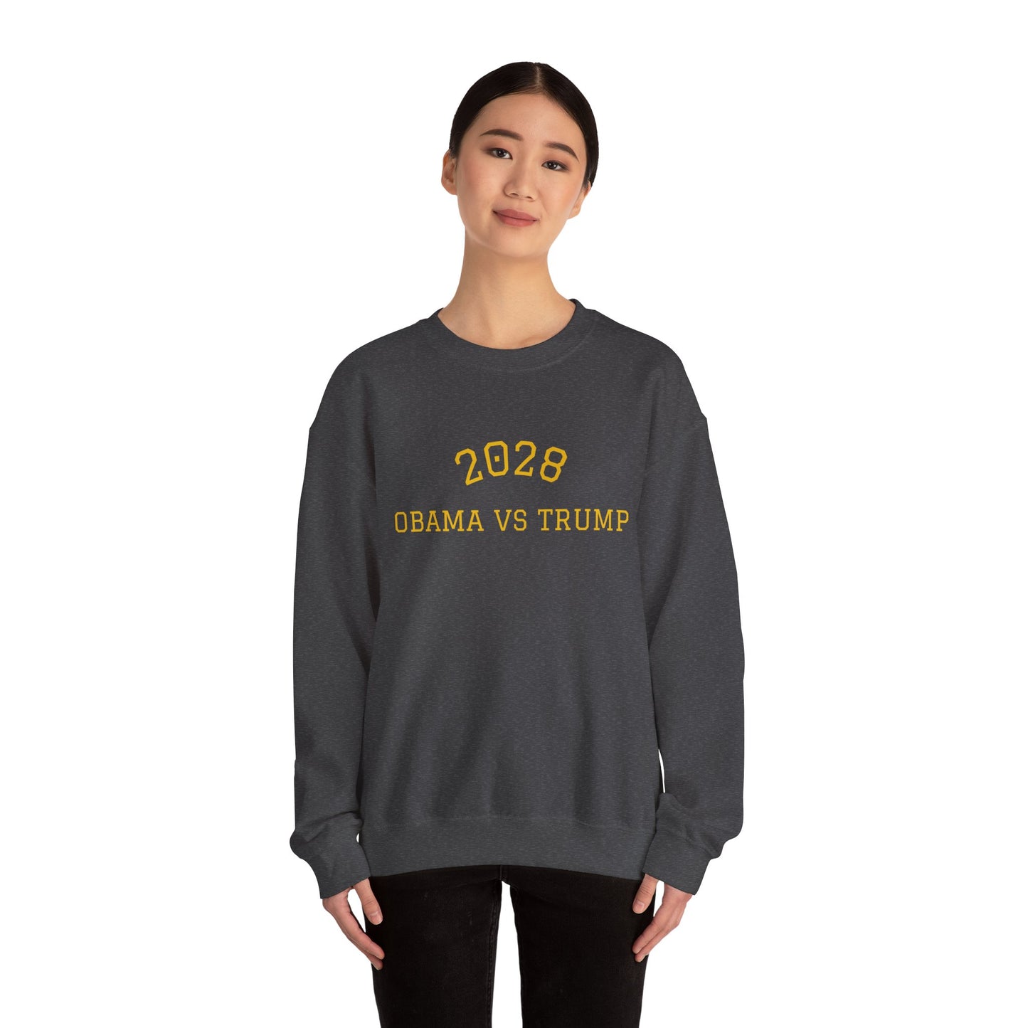 2028 Sweatshirt - Obama vs Trump College Crewneck