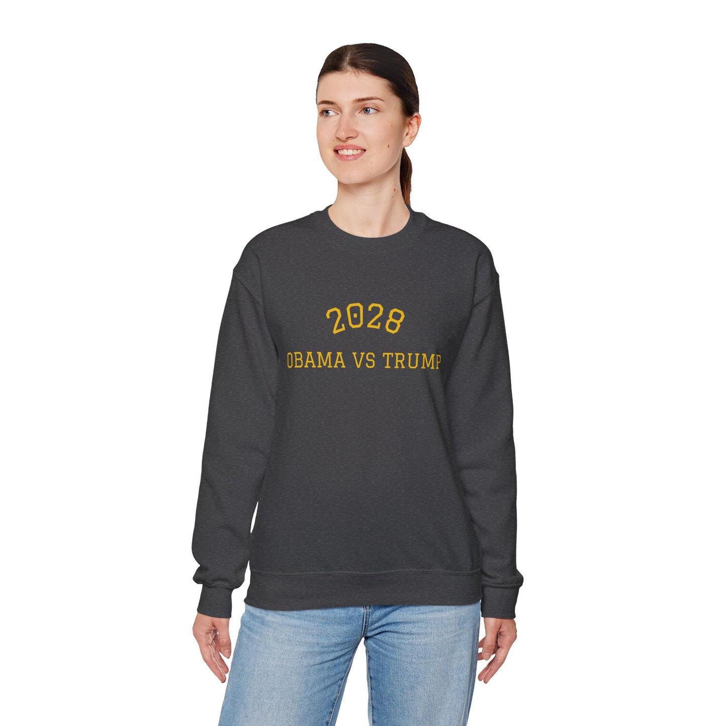 2028 Sweatshirt - Obama vs Trump College Crewneck