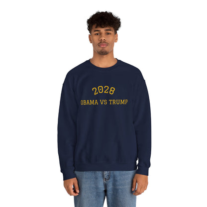 2028 Sweatshirt - Obama vs Trump College Crewneck