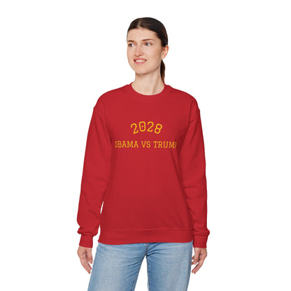 2028 Sweatshirt - Obama vs Trump College Crewneck