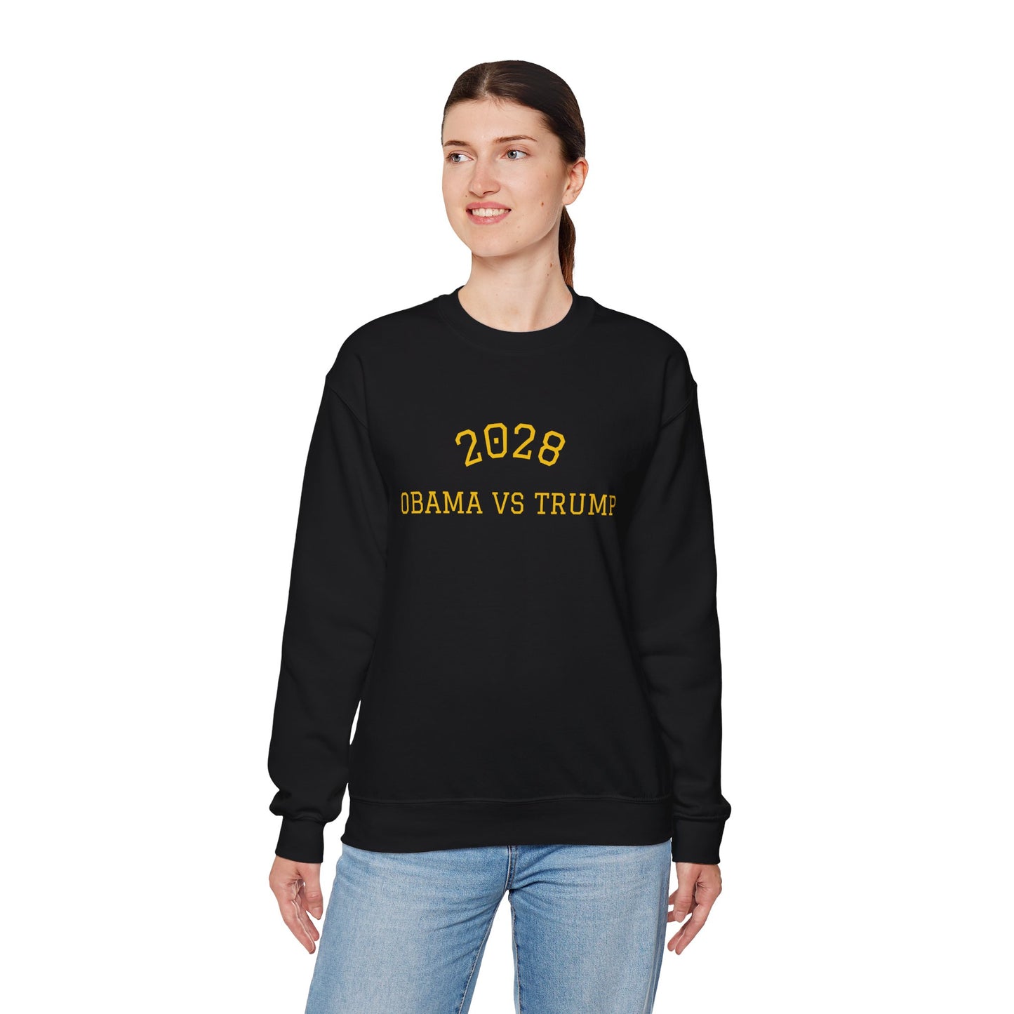 2028 Sweatshirt - Obama vs Trump College Crewneck