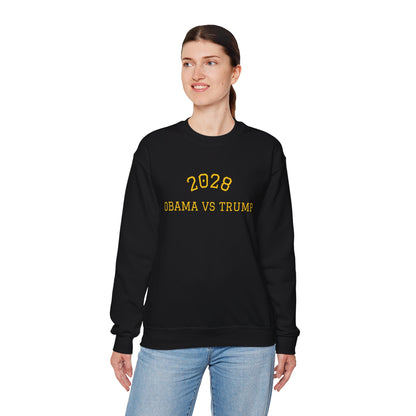 2028 Sweatshirt - Obama vs Trump College Crewneck