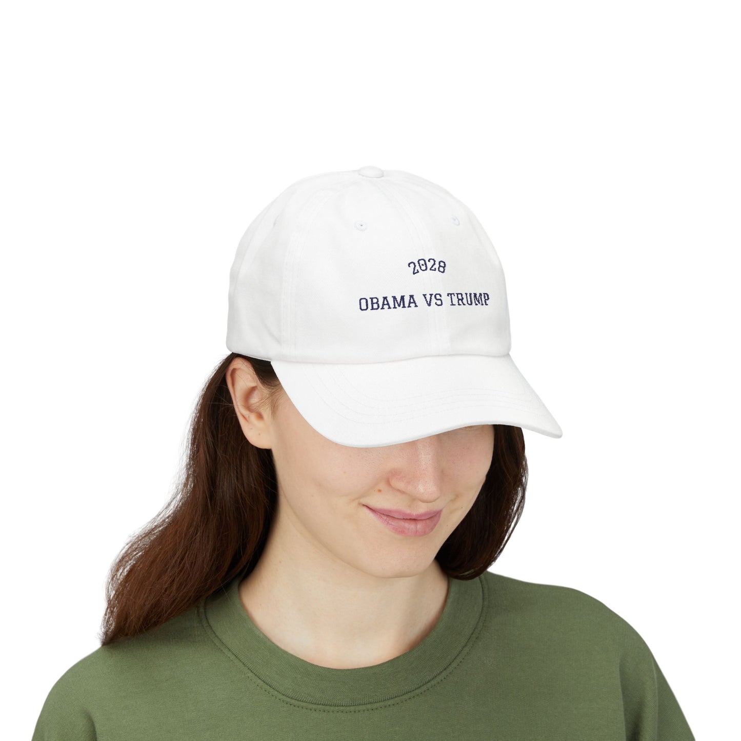 Dad Cap – 2028 Obama vs Trump Embroidered Baseball Hat