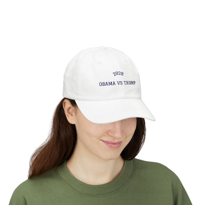 Dad Cap – 2028 Obama vs Trump Embroidered Baseball Hat