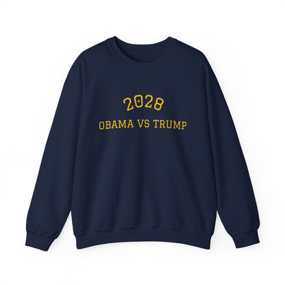 2028 Sweatshirt - Obama vs Trump College Crewneck
