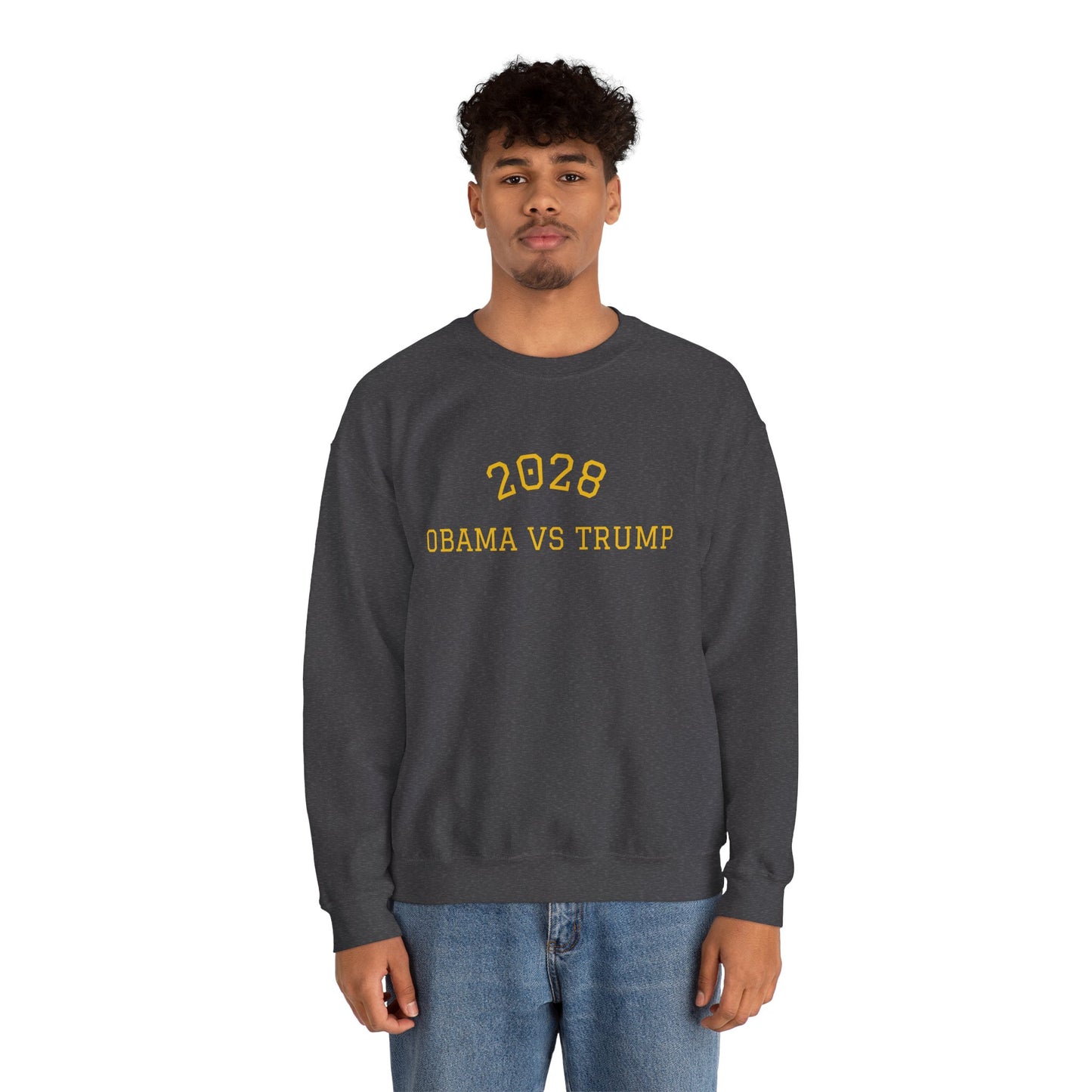 2028 Sweatshirt - Obama vs Trump College Crewneck