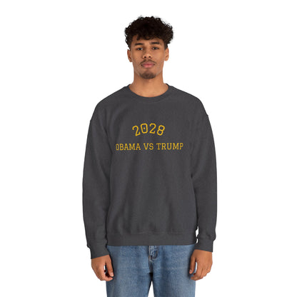 2028 Sweatshirt - Obama vs Trump College Crewneck