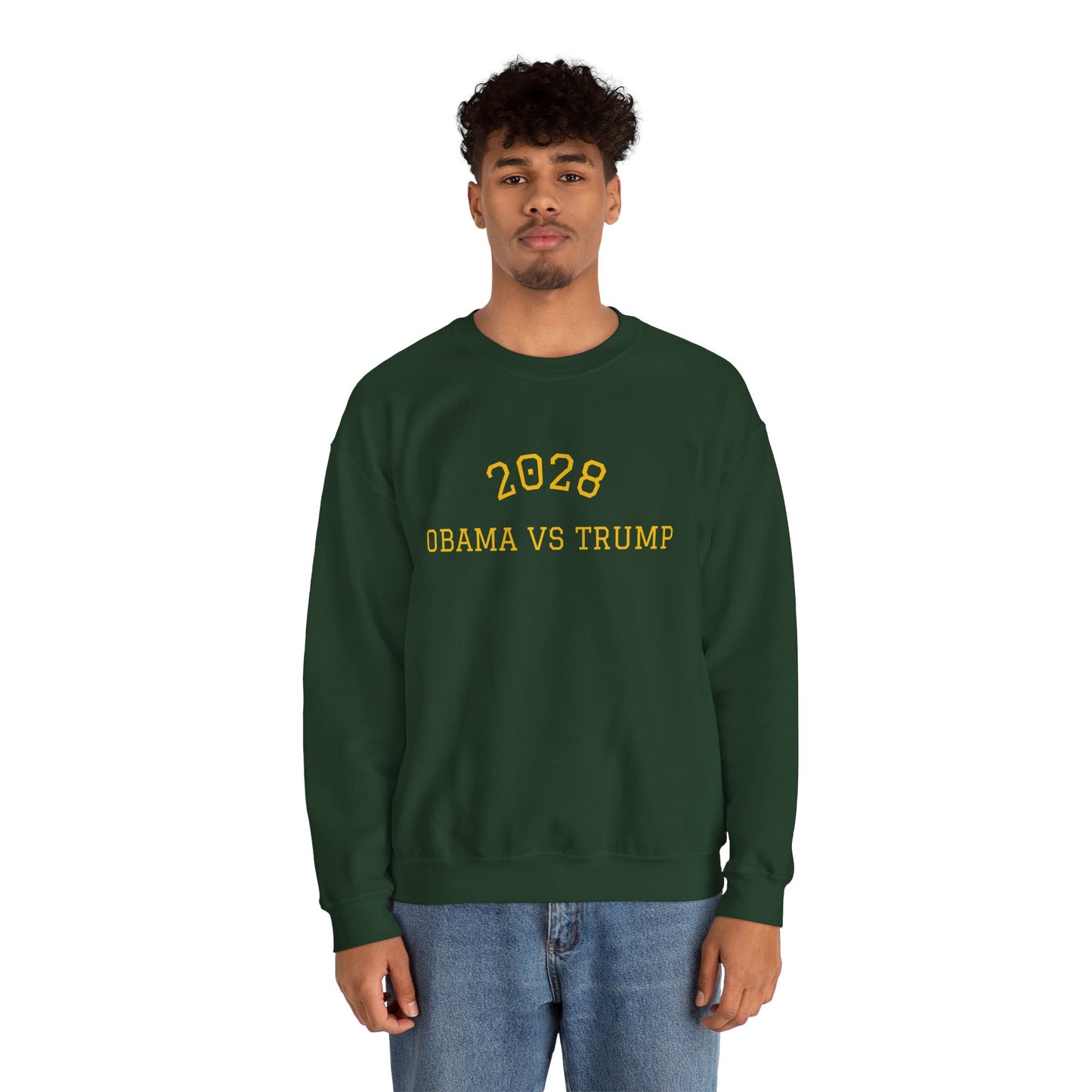 2028 Sweatshirt - Obama vs Trump College Crewneck