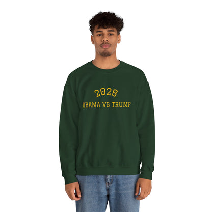 2028 Sweatshirt - Obama vs Trump College Crewneck