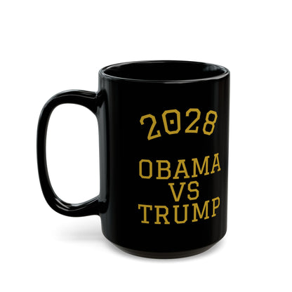 2028 Obama vs Trump Mug — Collegiate Political Coffee Cup